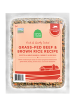 Voir l’image dans la galerie, Open Farm - Boeuf Nourri à l’Herbe et Riz Brun - Nourriture Fraîche, Doucement Cuite et Surgelée pour Chiens