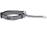 Voir l’image dans la galerie, RCP Collier Dressage Motif S Vichy Noir