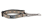 Voir l’image dans la galerie, RCP Collier Dressage Motif M Écossais Beige