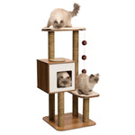 Voir l’image dans la galerie, Catit Vesper - Arbre à Chat - Meuble V-High Base en Bois (56 x 56 x 121.5 cm)