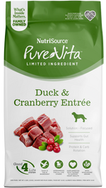 Voir l’image dans la galerie, NutriSource PureVita - Chien Canard et Canneberge - Nourriture Sèche à Ingrédients Limités pour Chiens