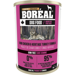 Voir l’image dans la galerie, Boréal - Poulet de Chair Cobb et Dinde Héritage - Nourriture Humide Sans Grains en Pâté pour Chiens