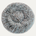 Voir l’image dans la galerie, GOO-EEZ Lit Rond Peluche Gris Foncé L
