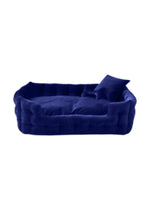 Voir l’image dans la galerie, GOO-EEZ Lit Rectangulaire Velours Bleu Royal