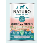 Voir l’image dans la galerie, Naturo - Saumon et Poulet en Gelée aux Herbes - Nourriture Humide Sans Grains pour Chiens Adultes 1-7 Ans en Sachet