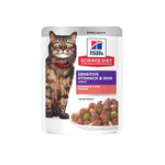 Voir l’image dans la galerie, Hill's Science Diet - Estomac et Peau Sensibles - Dîner de Saumon et Thon en Sauce - Nourriture Humide pour Chats Adultes en Sachet