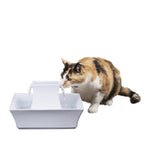 Voir l’image dans la galerie, DRINKWELL Fontaine Pagoda en Porcelaine Blanche 2L