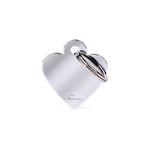 Voir l’image dans la galerie, My Family - Basic Coeur Chromé - Médaille d'Identité pour Chiens