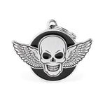 Voir l’image dans la galerie, MFC Bronx Crâne Ailé Argent Antique