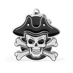 Voir l’image dans la galerie, My Family - Bronx Crâne de Pirate Argent Antique - Médaille d'Identité pour Chiens