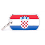 Voir l’image dans la galerie, My Family - Drapeau Croatie - Médaille d'Identité pour Chiens
