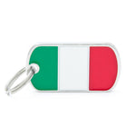Voir l’image dans la galerie, My Family - Drapeau Italie - Médaille d'Identité pour Chiens