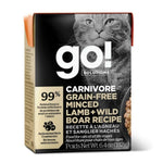Voir l’image dans la galerie, Petcurean Go! Solutions Carnivore - Agneau et Sanglier Haché - Nourriture Humide Sans Grains pour Chats en Tetra Pak