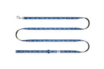 Voir l’image dans la galerie, RCP Petit Laisse à Motifs 1/2x72" Traces de Pattes Bleu