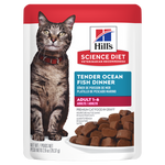 Voir l’image dans la galerie, Hill's Science Diet - Dîner de Poisson de Mer en Sauce - Nourriture Humide pour Chats Adultes 1-6 Ans en Sachet