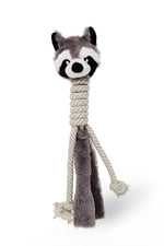 Voir l’image dans la galerie, BüD'z - Jouet Râton Laveur à Long Cou en Peluche avec Corde pour Chiens, 38 cm