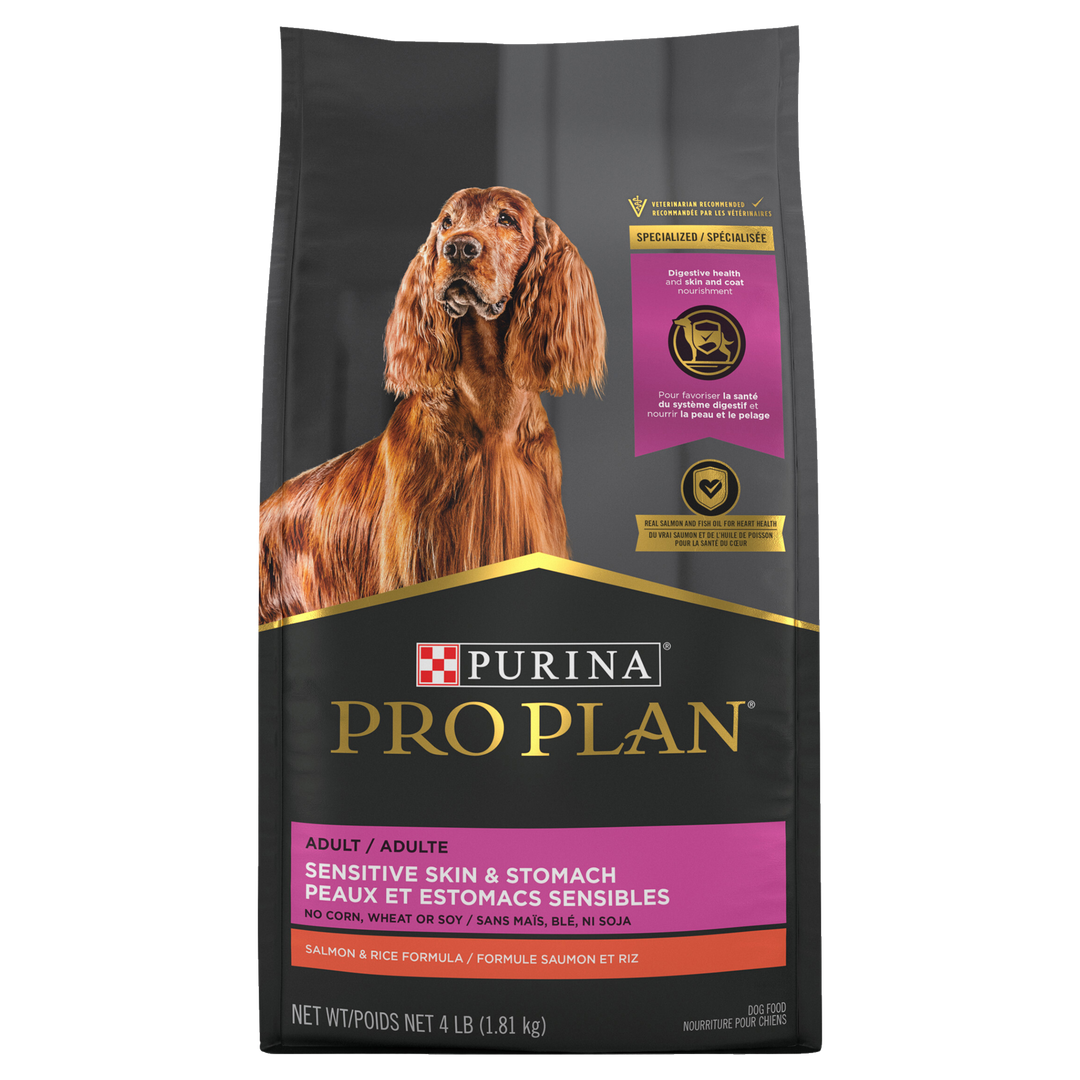Purina Pro Plan - Chien Peau et Estomac Sensible Saumon et Riz - Nourriture Sèche pour Chiens