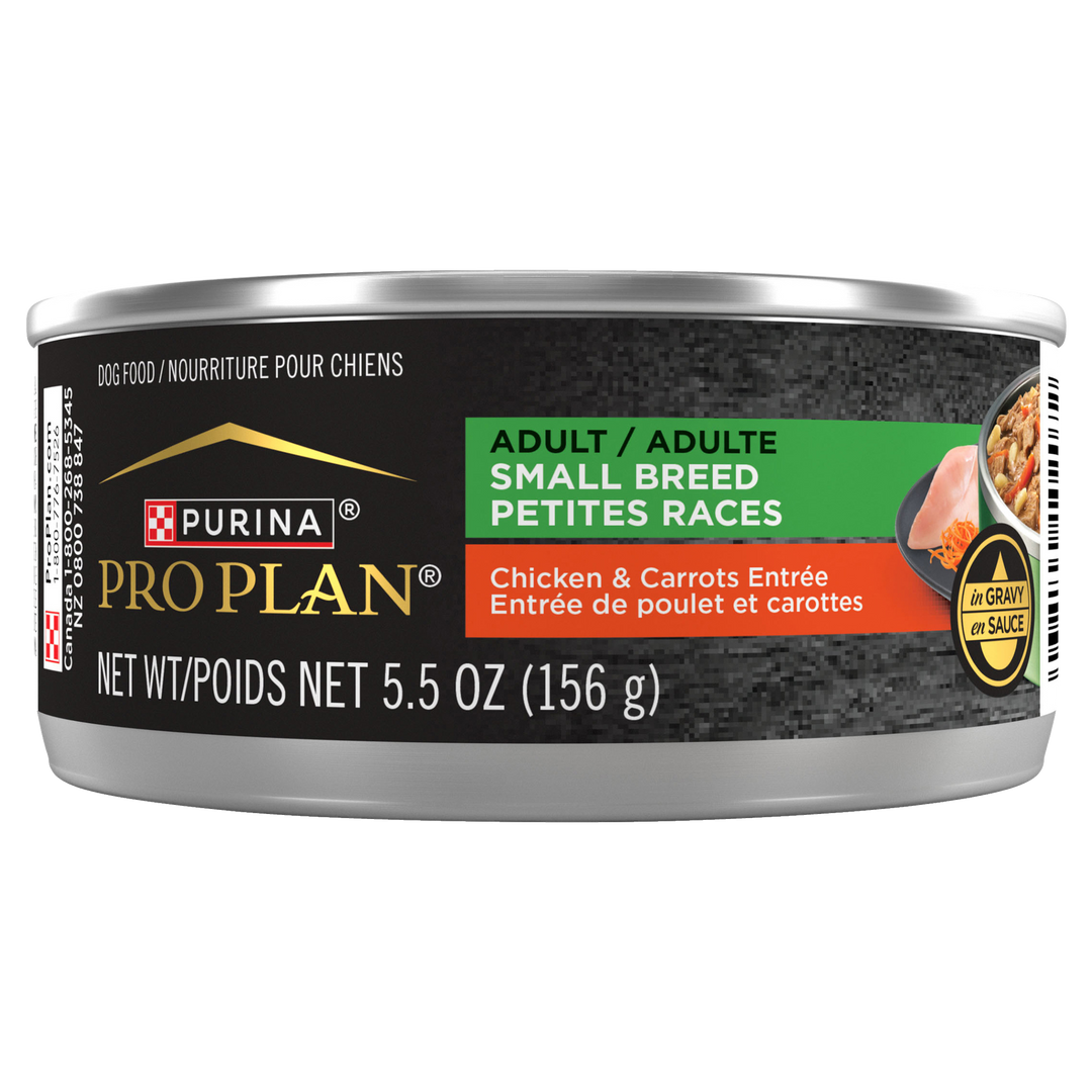Purina Pro Plan - Poulet et Carottes en Sauce - Nourriture Humide pour Chiens Adultes de Petites Races