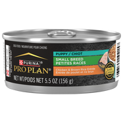 Purina Pro Plan - Entrée de Poulet et Riz Brun Classique - Nourriture Humide pour Chiots de Petites Races