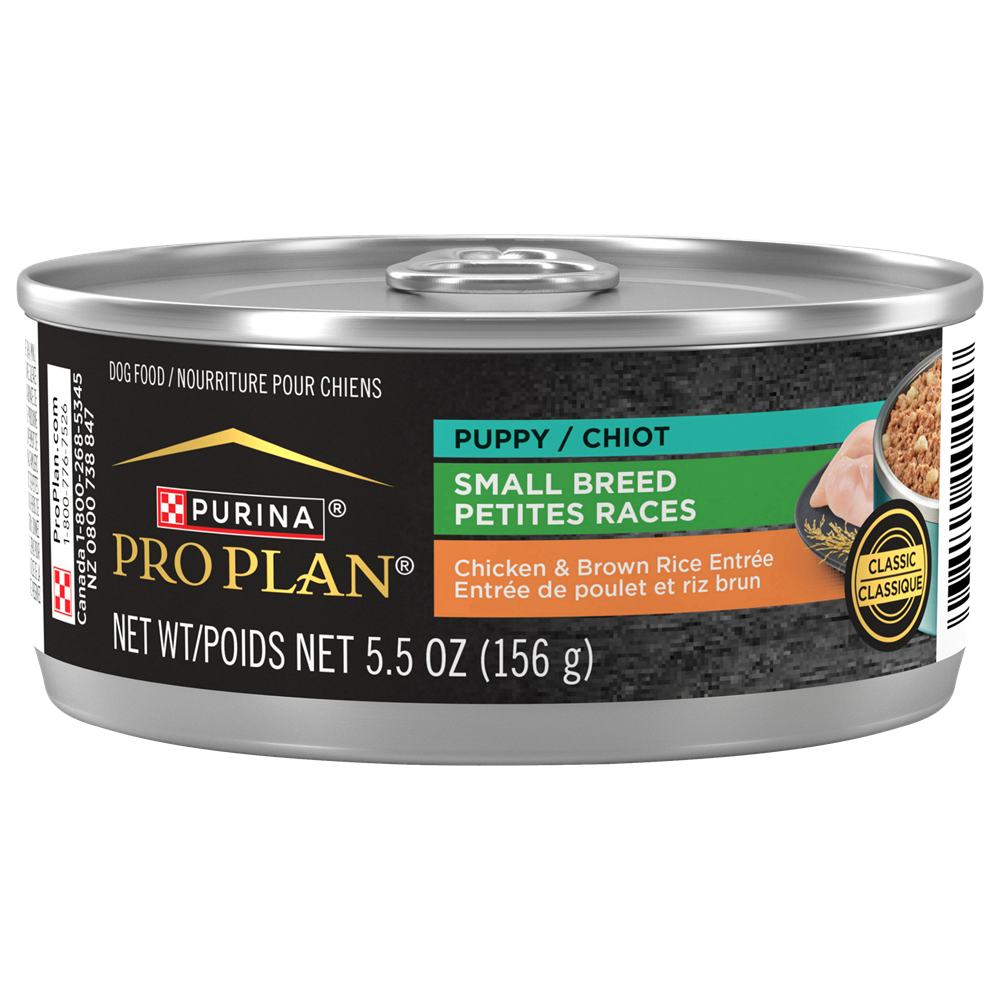 Purina Pro Plan - Poulet et Riz Brun - Nourriture Humide pour Chiots Adultes de Petites Races