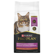 Pro Plan - Peaux et Estomacs Sensibles, Saumon et Riz - Nourriture Sèche pour Chats Adultes