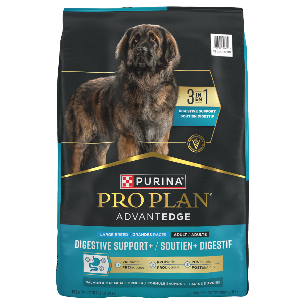 Purina Pro Plan AdvantEdge - Chien Grande Race Digestive Saumon et Avoine - Nourriture Sèche pour Chiens