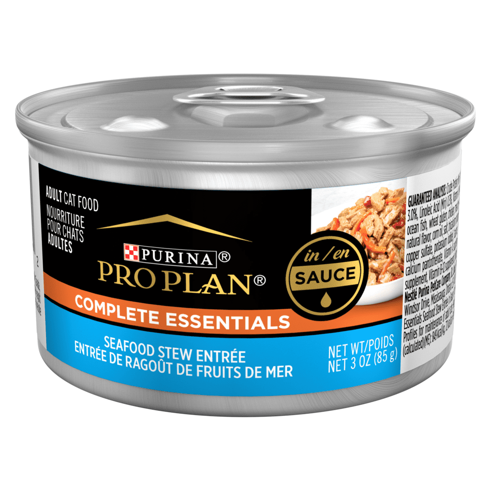 Purina Pro Plan Complete Essentials - Chat Adulte Ragoût de Fruits de Mer en Sauce - Nourriture Humide pour Chats