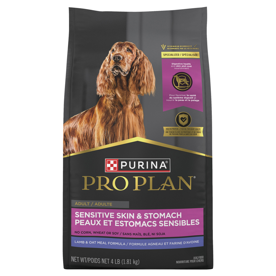 Purina Pro Plan - Chien Peau et Estomac Sensible Agneau et Riz - Nourriture Sèche pour Chiens