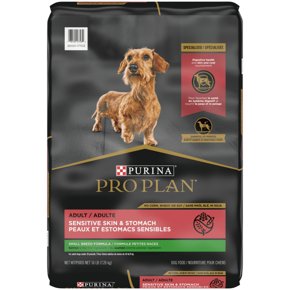 Purina Pro Plan - Chien Petite Race Peau et Estomac Sensible Saumon et Riz - Nourriture Sèche pour Chiens