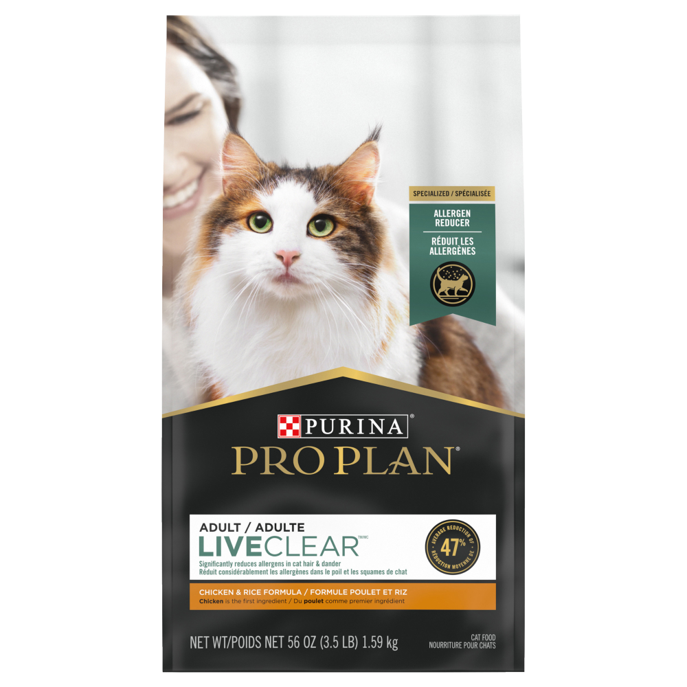 Pro Plan LiveClear - Chat Poulet et Riz - Nourriture Sèche pour Chats