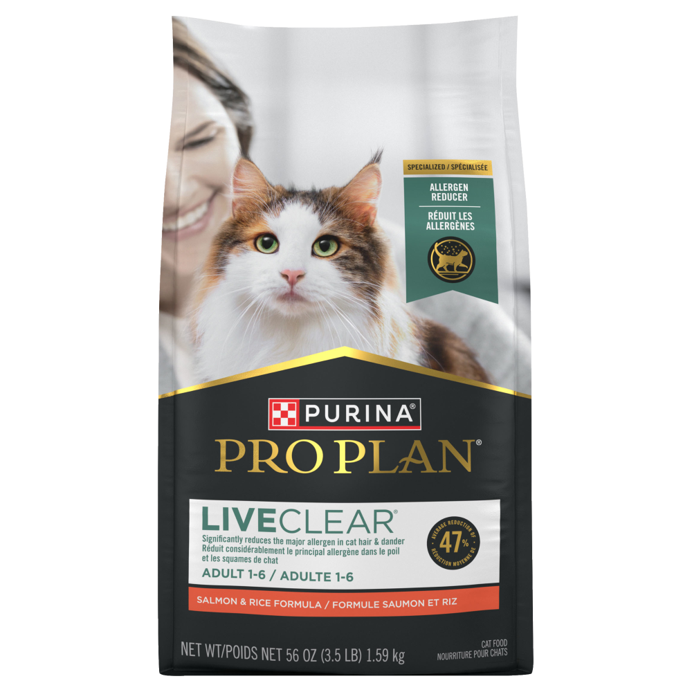 Pro Plan LiveClear - Chat Saumon et Riz - Nourriture Sèche pour Chats