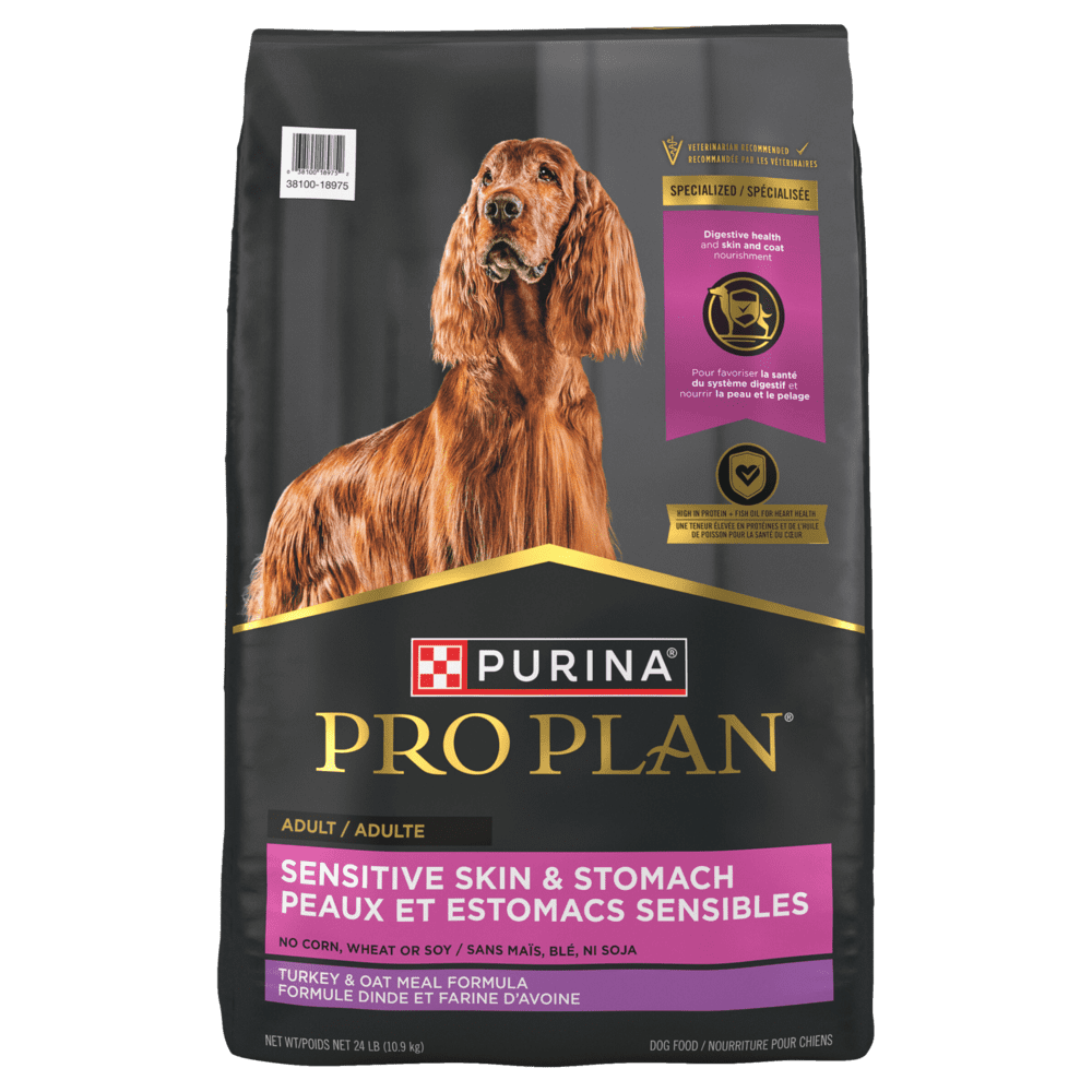 Purina Pro Plan - Chien Peau et Estomac Sensible Dinde et Riz - Nourriture Sèche pour Chiens