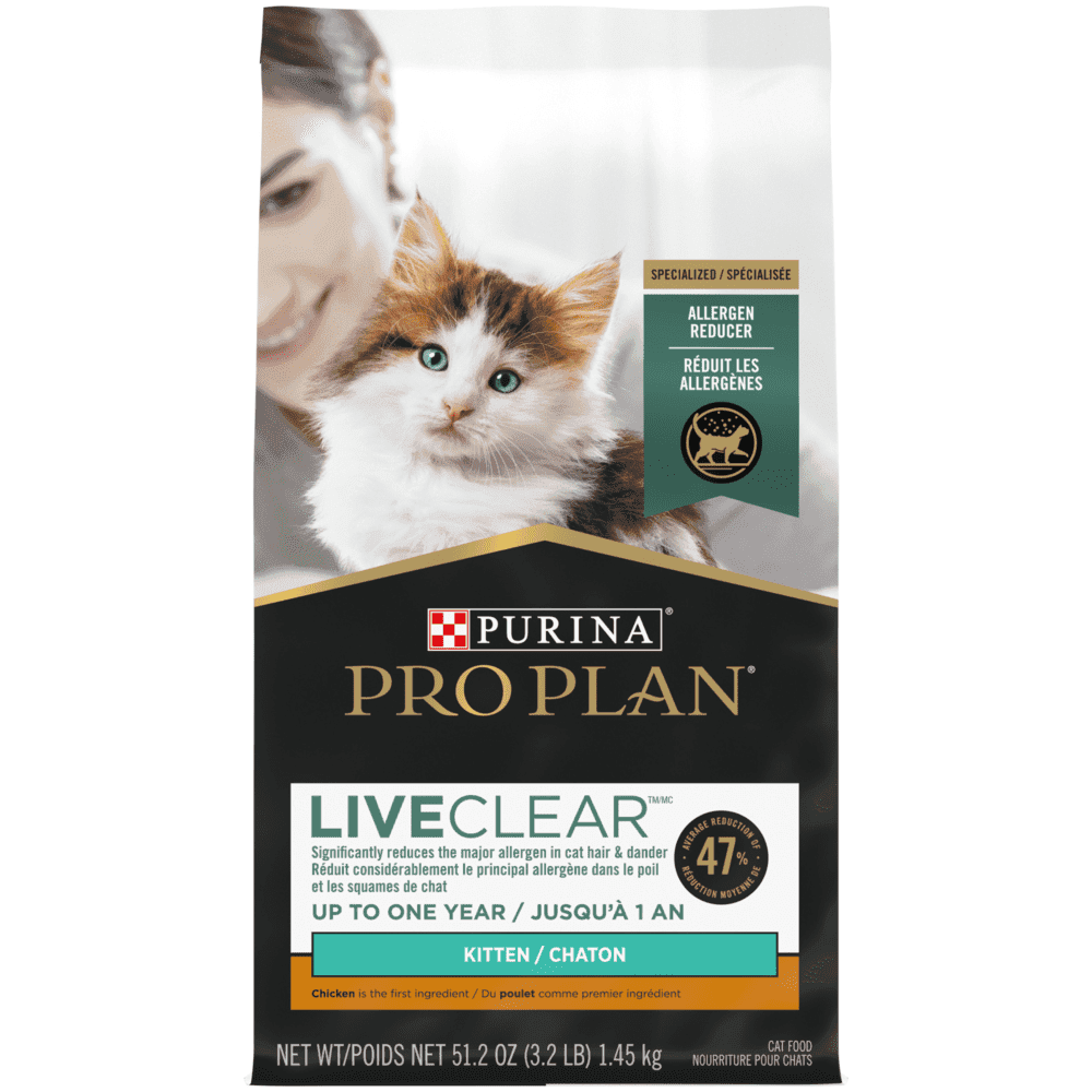 Pro Plan LiveClear - Chaton Poulet et Riz - Nourriture Sèche pour Chats