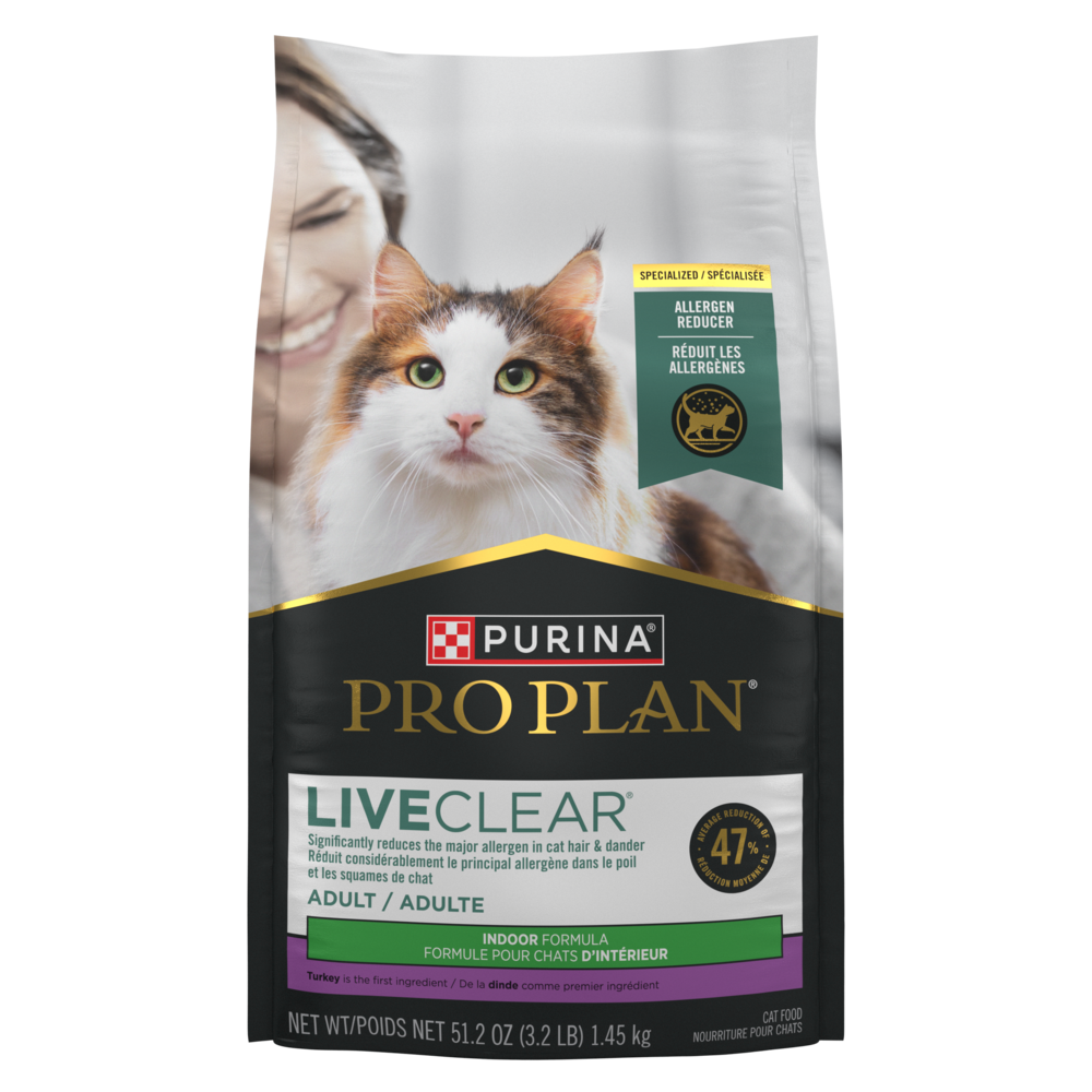 Pro Plan LiveClear - Chat d'Intérieur Dinde - Nourriture Sèche pour Chats