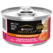 Purina Pro Plan Complete Essentials - Chat Adulte Saumon et Riz en Sauce - Nourriture Humide pour Chats