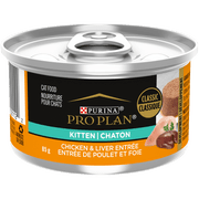 Purina Pro Plan - Chaton Pâté de Poulet et Foie - Nourriture Humide pour Chats