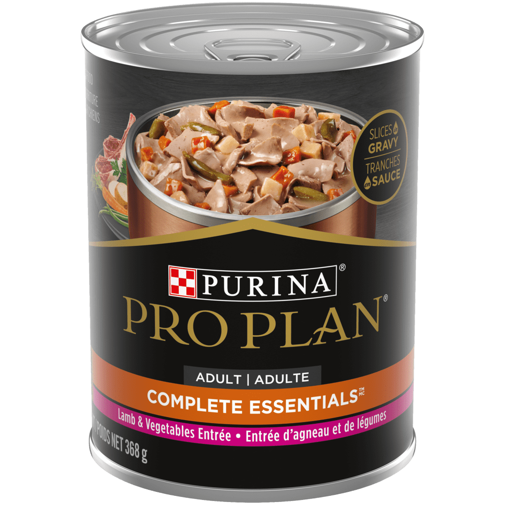 Purina Pro Plan Complete Essentials - Entrée d'Agneau et Légumes en Sauce - Nourriture Humide pour Chiens Adultes