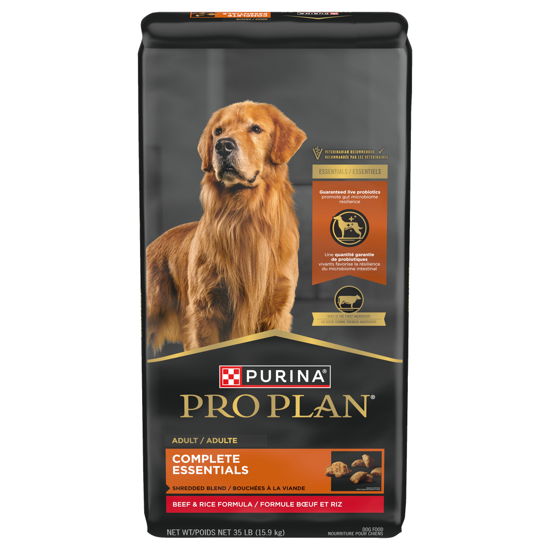 Purina Pro Plan - Chien Bouchées de Boeuf et Riz - Nourriture Sèche pour Chiens