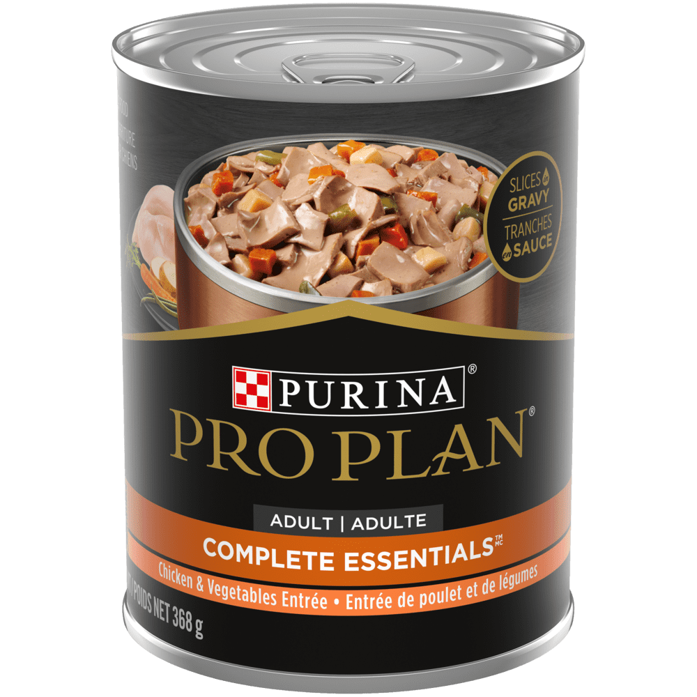 Purina Pro Plan Complete Essentials - Poulet et Légumes, Tranches en Sauce - Nourriture Humide pour Chiens Adultes
