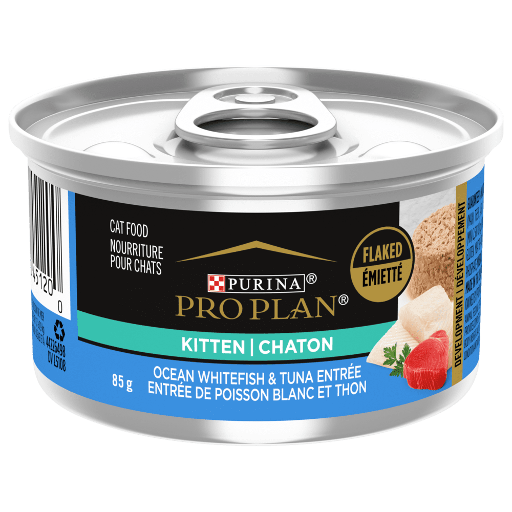 Purina Pro Plan - Chaton Poisson Blanc et Thon Émietté - Nourriture Humide pour Chats