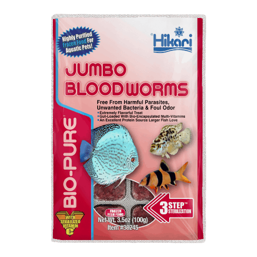HIKARI BIO-PURE Nourriture Vers de Sang Géants Plaquette 16oz