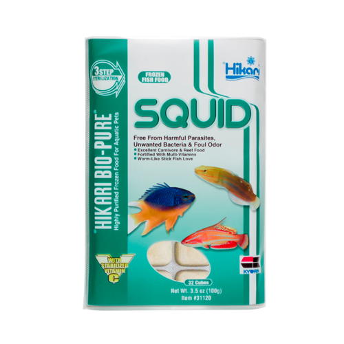 HIKARI BIO-PURE Nourriture Calmar Congelé Cubes 3.5oz
