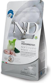 Farmina N&D Brown (Pelage Brun) - Agneau, Spiruline et Carotte - Nourriture Sèche Sans Grains pour Chiots de Petites Races