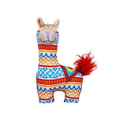Kong - Ballistic Vibez Lamas - Jouet en Nylon avec Couineur pour Chiens