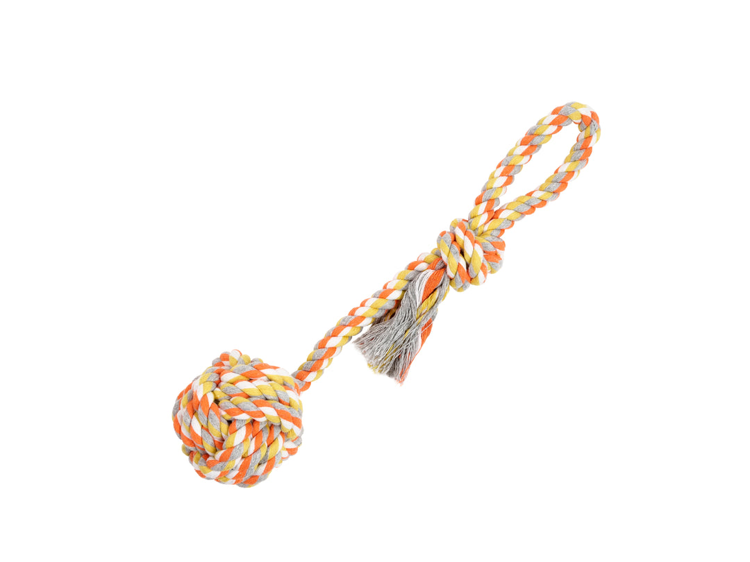 BüD'z - Jouet de Corde Pomme De Touline avec Boucle pour Chiens, 38 cm