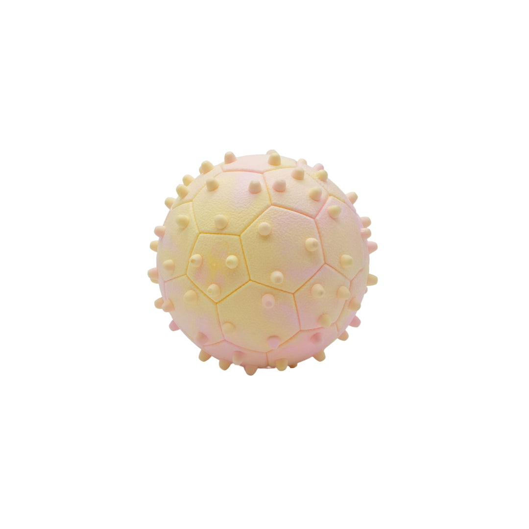 BüD'z - Jouet Balle Pentagone Flottante avec Piques en Caoutchouc pour Chiens, 12.5 cm