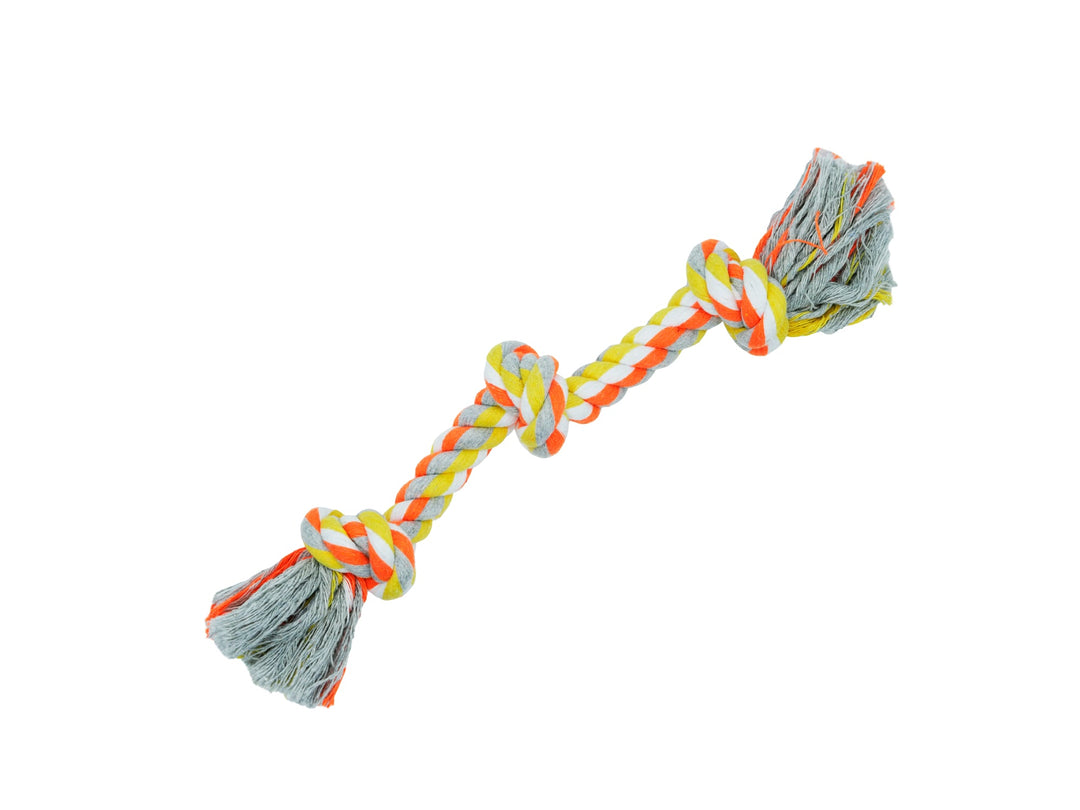 BüD'z - Jouet de Corde à 3 Noeuds pour Chiens, 31 cm