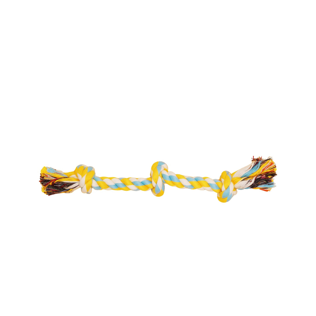 BüD'z - Jouet de Corde à 3 Noeuds pour Chiens, 31 cm