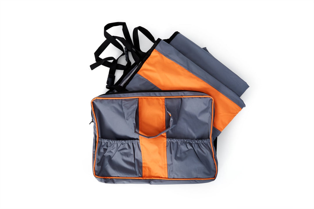 BUD'Z Housse Protection Sièges d'Auto Gris & Orange