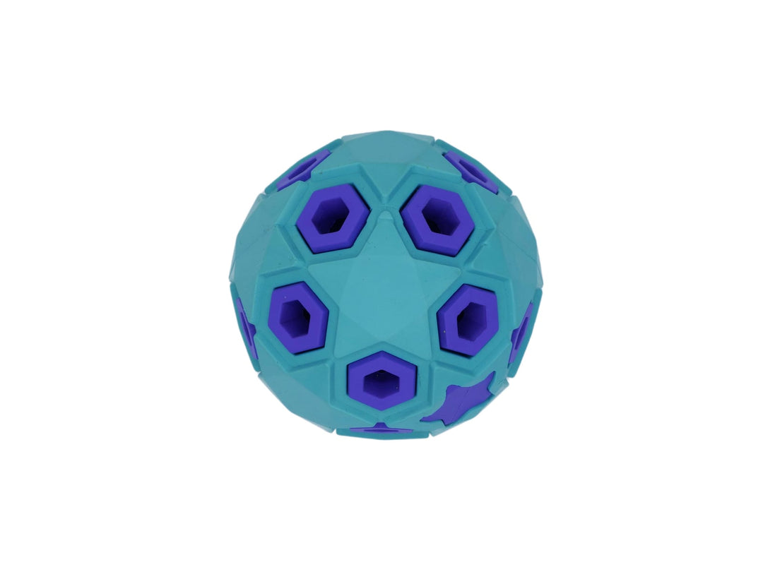 BüD'z - Astro Motif Étoile avec Cachette à Gâteries 8 cm - Jouet Interactif en Caoutchouc pour Chiens